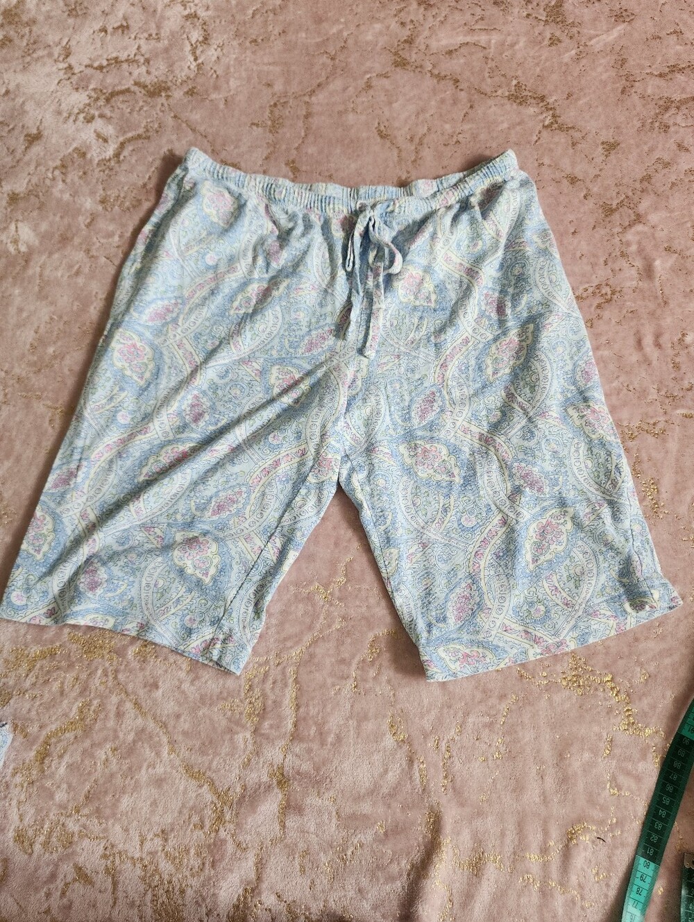 LAUREN RALPH LAUREN | Light Blue Paisley Short-Sleeve Pajama Set - Picture 10 of 16